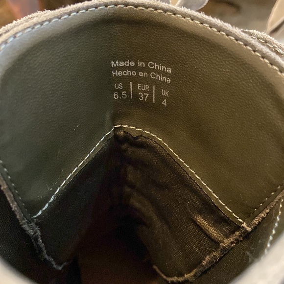 Call it spring suede grey lace up combat ankle boots - US 6.5 - Picture 5 of 5